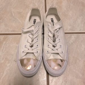 ladies gold converse